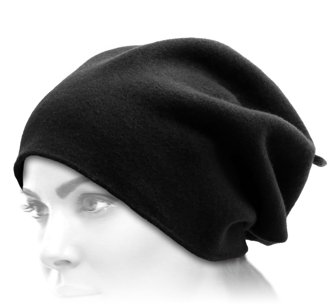 bonnet long Woollen Roll Upp Beret bonnet long Woollen Roll Upp Beret